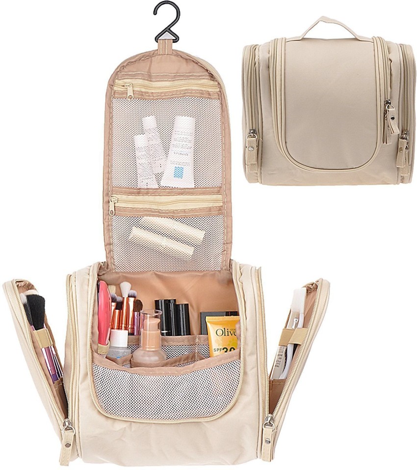 The Hanging Cosmetic Case in Beige