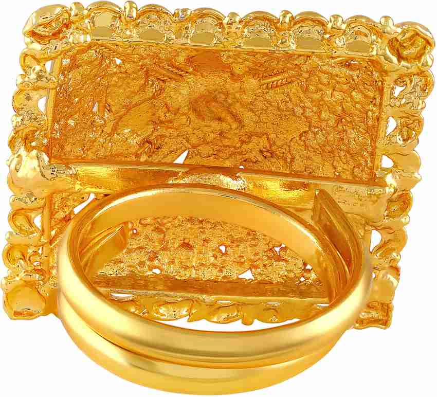 Square gold ring womens sale