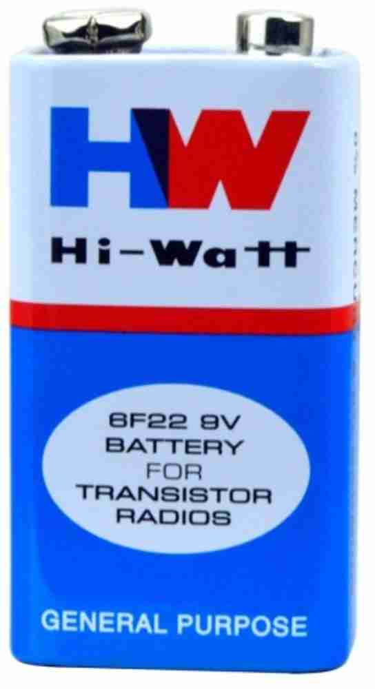 BOOSTY 12 volt Dc Motor and 1 pcs 9 VOLTS HW BATTERY and 1 Pc Connector,  HI-WATT 100% Original 6F22 9V Long Life Carbon Zinc Batterie