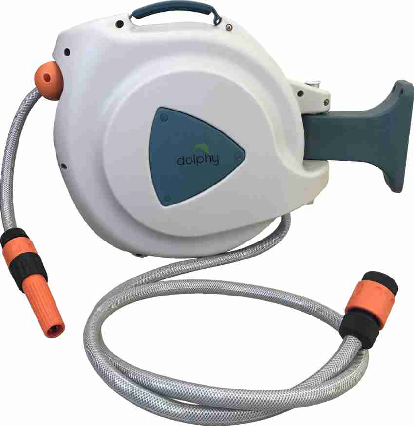 DOLPHY Wall Mounted Retractable Garden Hose Reel (30 METER) Hose Pipe Price  in India - Buy DOLPHY Wall Mounted Retractable Garden Hose Reel (30 METER) Hose  Pipe online at