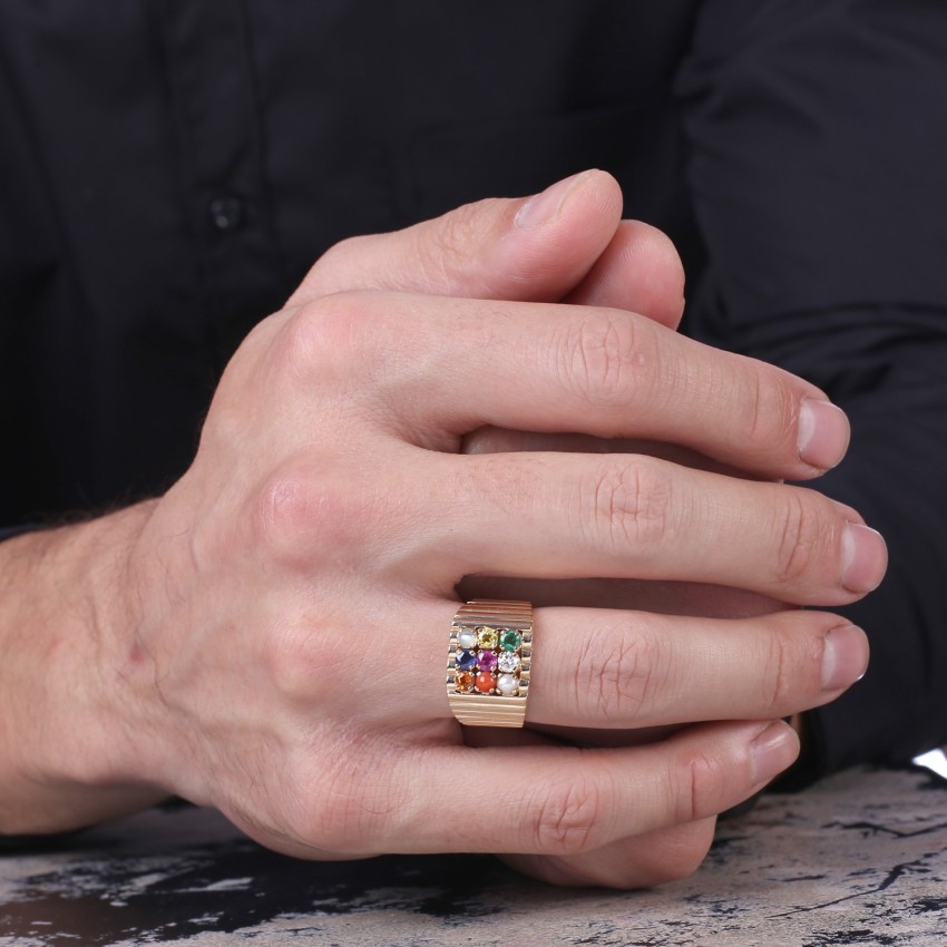 Navaratna ring wearing on sale position