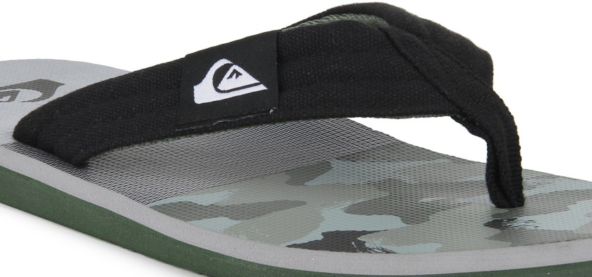 Quiksilver Men Flip Flops Buy BLACK GREEN GREY Color Quiksilver