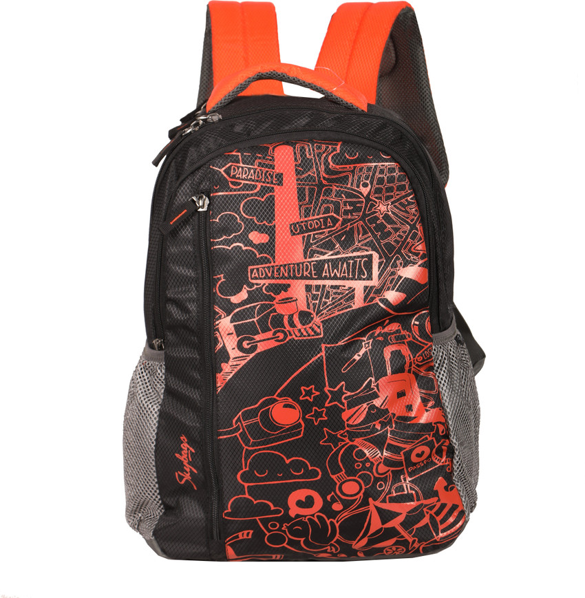 SKYBAGS Neon New 05 Backpack Black 19 L Backpack Black Price in India Flipkart