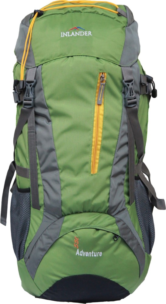 Inlander 55L Green Hiking Trekking Travel Backpack Rucksack 55 L