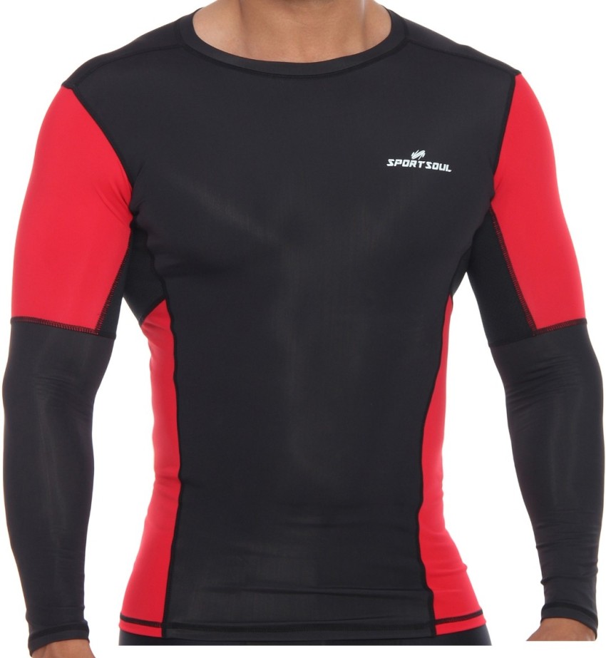 SportSoul Nylon Compression Gym T-shirt for Men Compression Price in India  - Buy SportSoul Nylon Compression Gym T-shirt for Men Compression online at