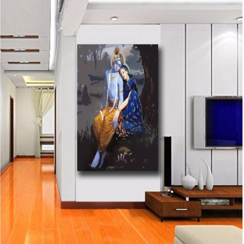 Lovely Couple Wallpaper of lord krishna  Radha Wall Decor Poster For Living  Room No Framed /Large Painting On Canvas Wall Art Picture For Home  Decoration Wall Decor/ Wall Painting || Photo