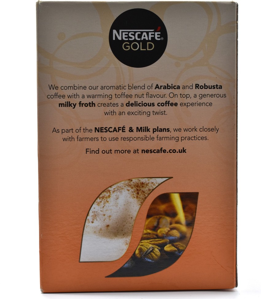 NESCAFE Cappuccino Toffee Nut Latte 8 Sticks 156g - 156 g