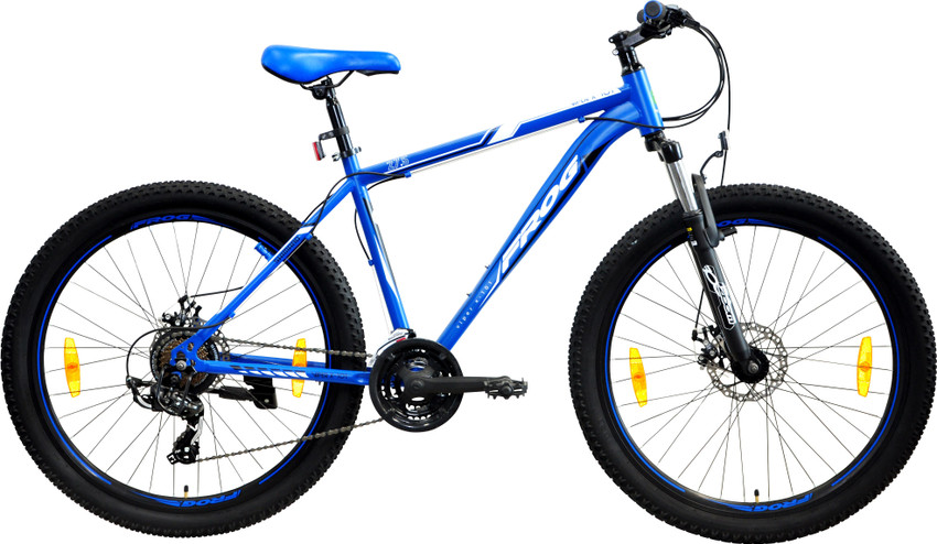 Frog Viper X 101 Front Suspension Dual Disc Brake Bike For Adults Blue White 27.5 T Mountain Cycle Price in India Buy Frog Viper X 101 Front Suspension Dual Disc Brake Bike For Adults