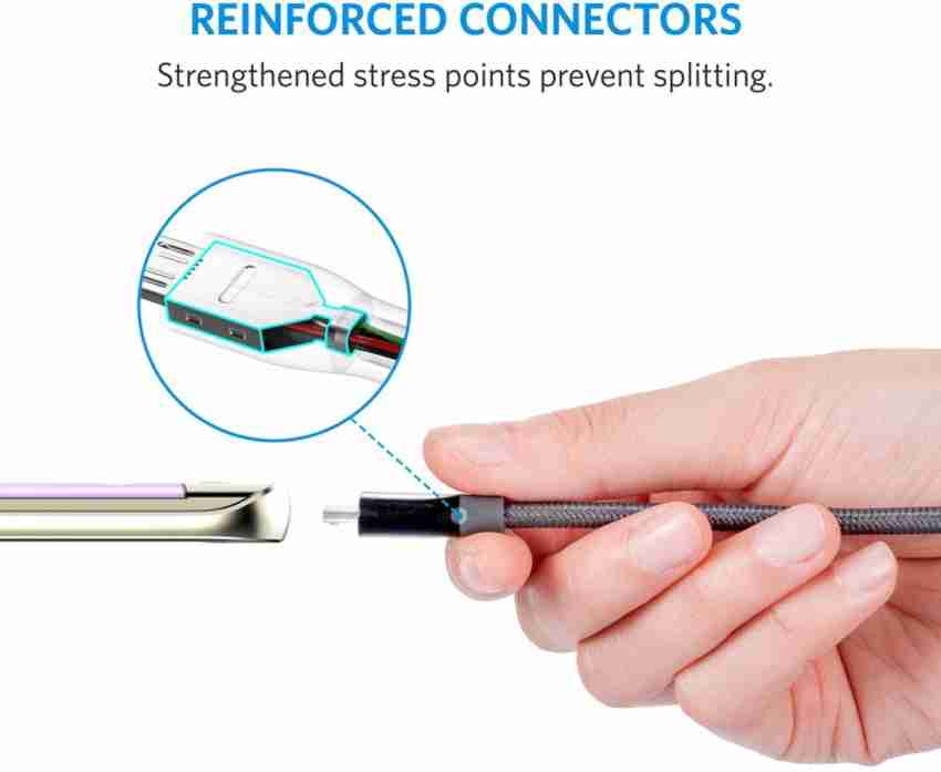 Anker Powerline Câble USB-C vers USB 3.0 A [3 m] - avec résistance pull-up  de 56k Ohm - Câble USB Type-C Premium pour Samsung Galaxy Note 8, S8, S8+,  Ordinateur portable 