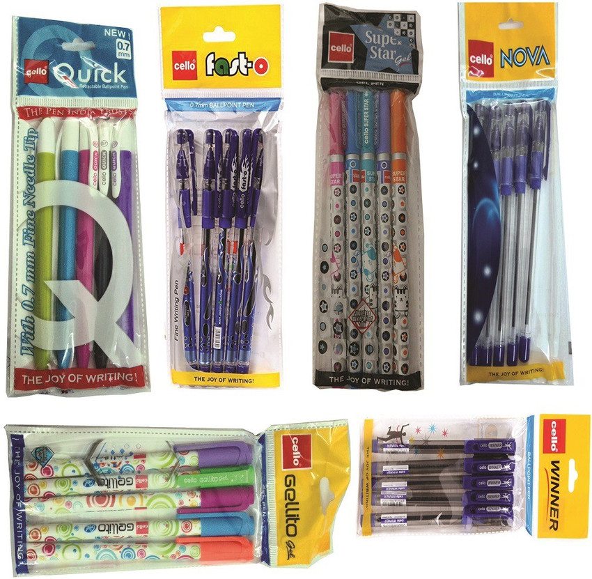 Cello super star gel pen best sale price
