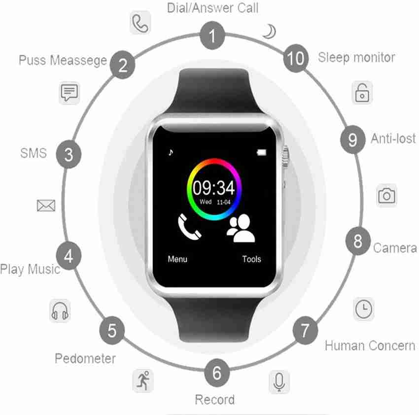 Casvo a1 bluetooth smart watch outlet