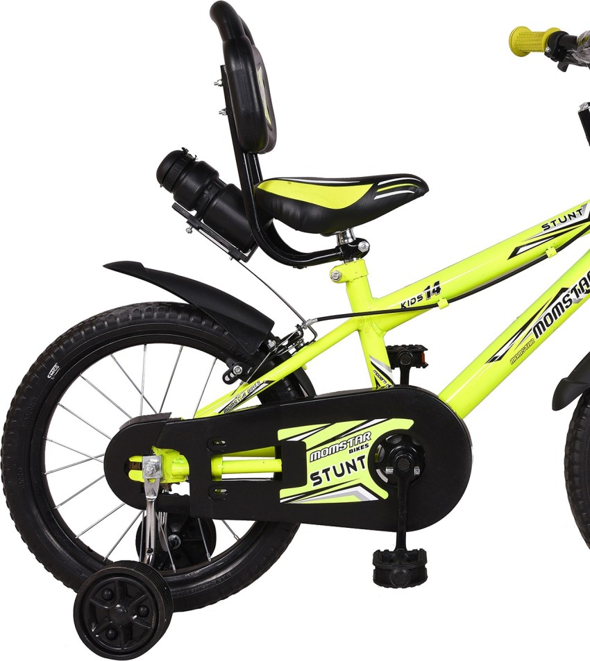 Mustang® Momstar Stunt Bicycle For Kids of 2-5Yrs GreenandBlack 14 T Recreation Cycle Price in India