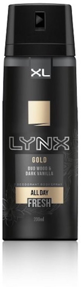 LYNX Gold Body Spray Deodorant 200Ml All Day Fresh Deodorant Spray