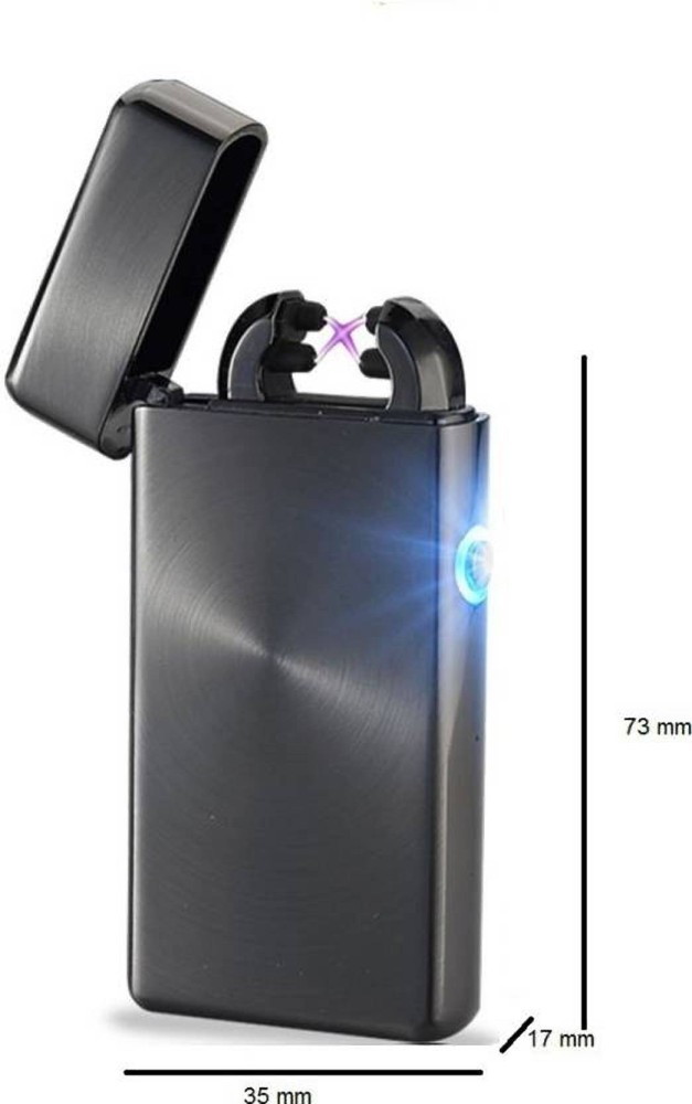 GREYFIRE Atomic USB Electronic Lighter Dual Arc Plasma Rechargeable  Flameless Windproof Atomic Lighter Black Cigarette Lighter Price in India -  Buy GREYFIRE Atomic USB Electronic Lighter Dual Arc Plasma Rechargeable  Flameless Windproof