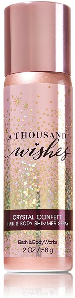 Bath and Body Works A Thousand Wishes Crystal Confetti Hair Body