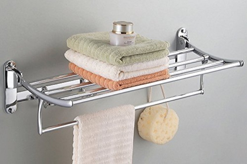 Garbnoire 1.5 FEET Stainless Steel Towel Rack WITH Towel Bar, Bathroom Towel  Rod Holder, Wall Mounted Hand Towel Rail for Kitchen and Washroom, Towel  Hanger, Towel Stand