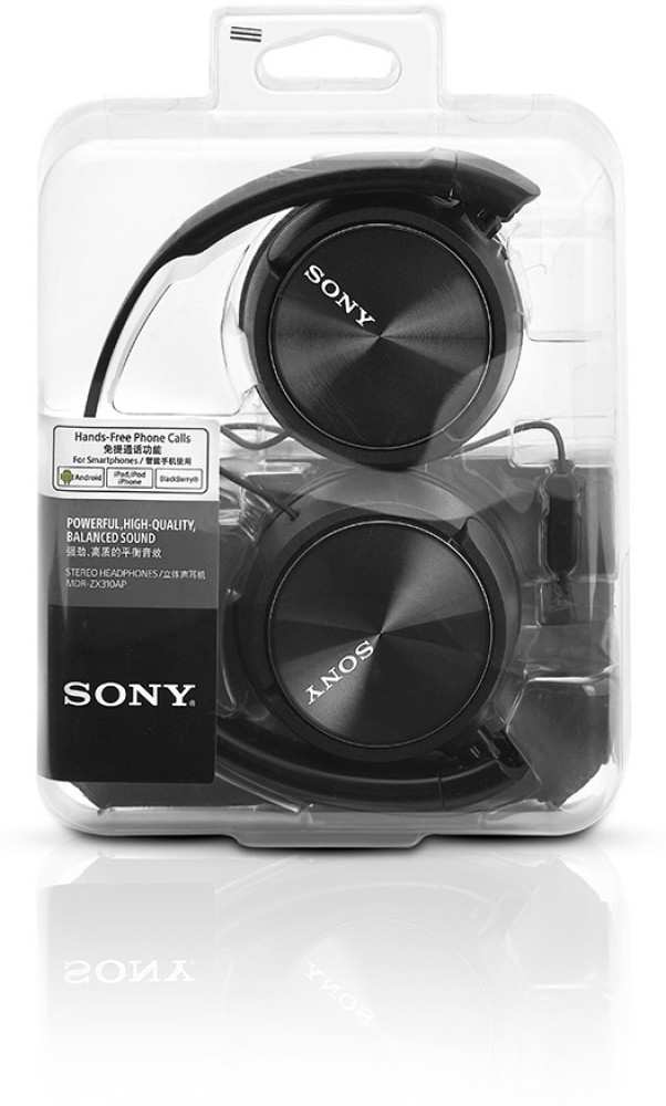 Buy Sony ZX310 On-Ear Headphones - Black, Wired headphones