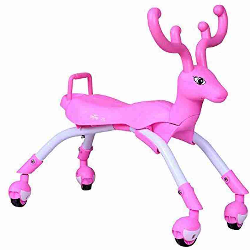RVOLD Deer Toy Kids Ride On With Durable Body Manual Push