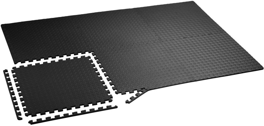 Gym Flooring Set - Interlocking EVA Soft Foam Floor Mat, 18 Pieces Puzzle  Rubber Tiles Protective Ground Surface Protection, Play Workout Exercise