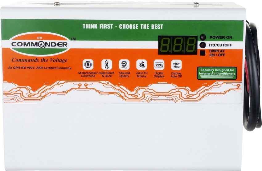 RR Commander CS FRG 100 DD Voltage Stabilizer Price in India - Buy RR  Commander CS FRG 100 DD Voltage Stabilizer Online at