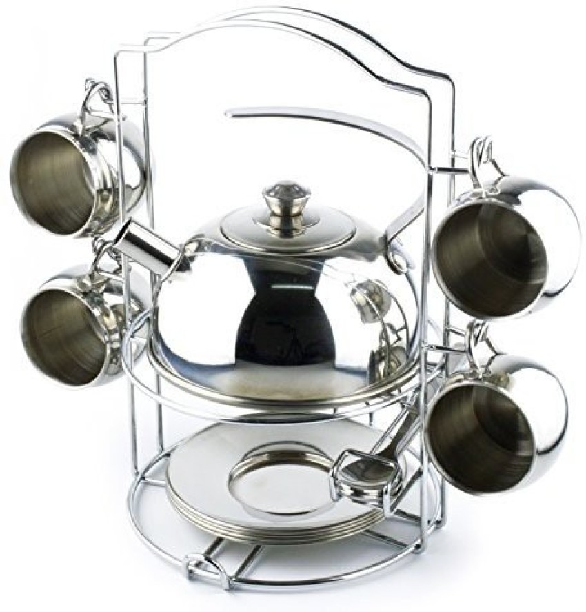 Stainless steel store tea set child