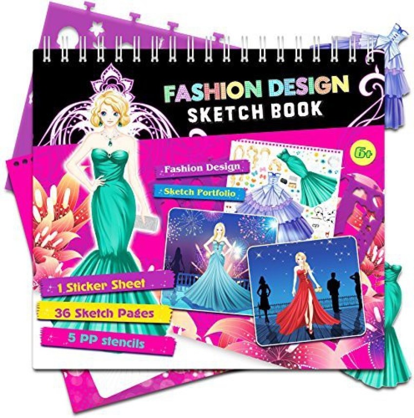 Womens Mini Sketch Book Professional Fashion Design Body Templates 20  Sheets Paper - AliExpress