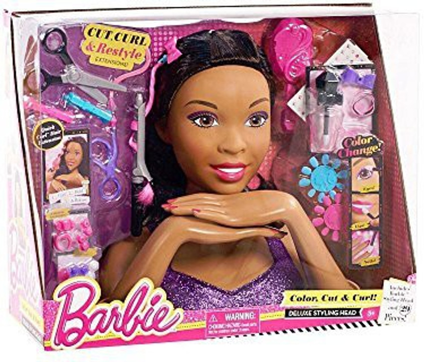 Barbie color & crimp styling head online