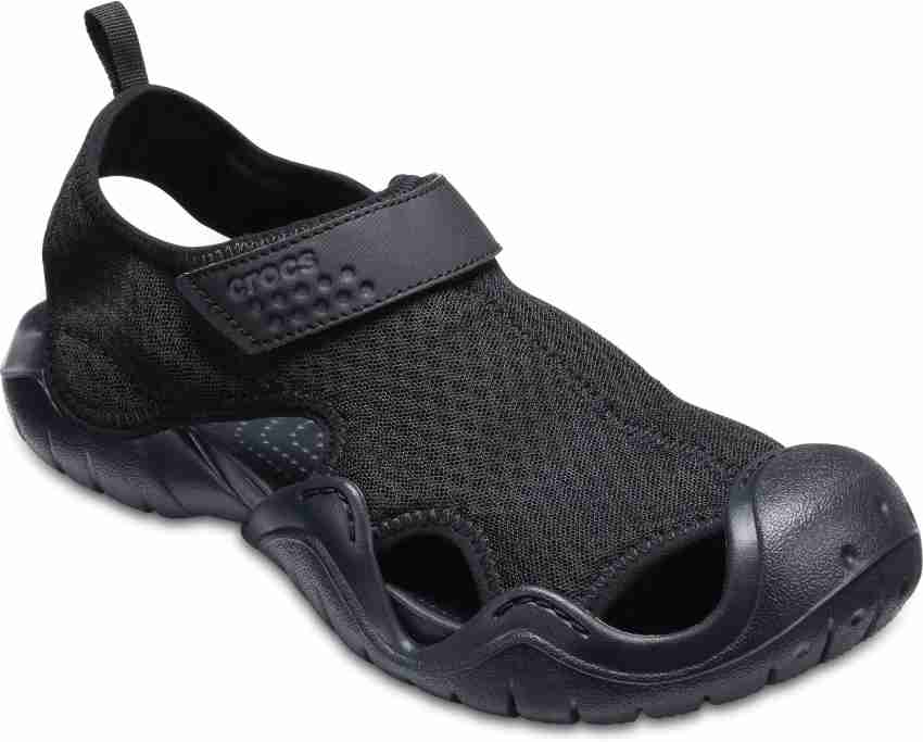 CROCS, Shoes, Crocs Nylon Hook Loop Closure Comfort Fishing Sport Sandals  Black Mens Size 9m