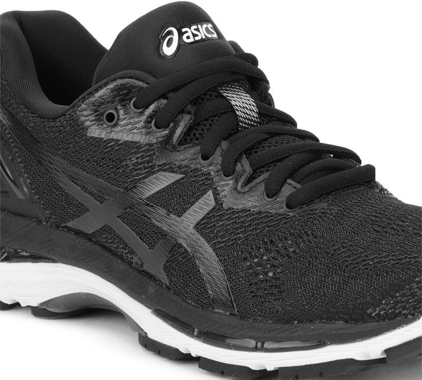 Asics GEL NIMBUS 20 Running Shoes For Women Buy BLACK WHITE CARBON Color Asics GEL NIMBUS 20 Running Shoes For Women Online at Best Price Shop Online for Footwears in India Flipkart