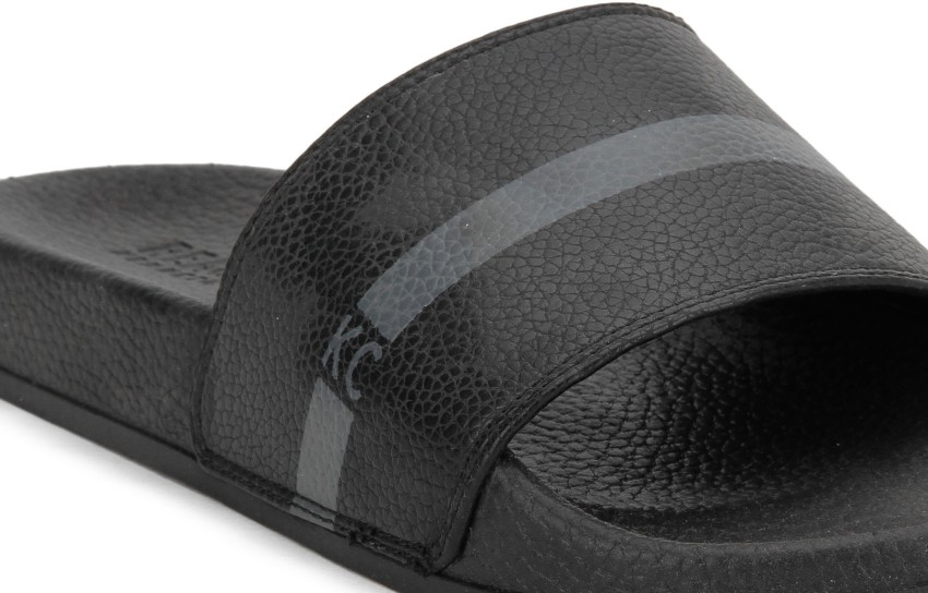 Kenneth Cole Men BIG SCREEN Slides Buy Black Color Kenneth Cole