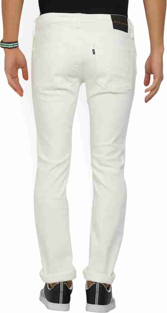 White levi pants store for men