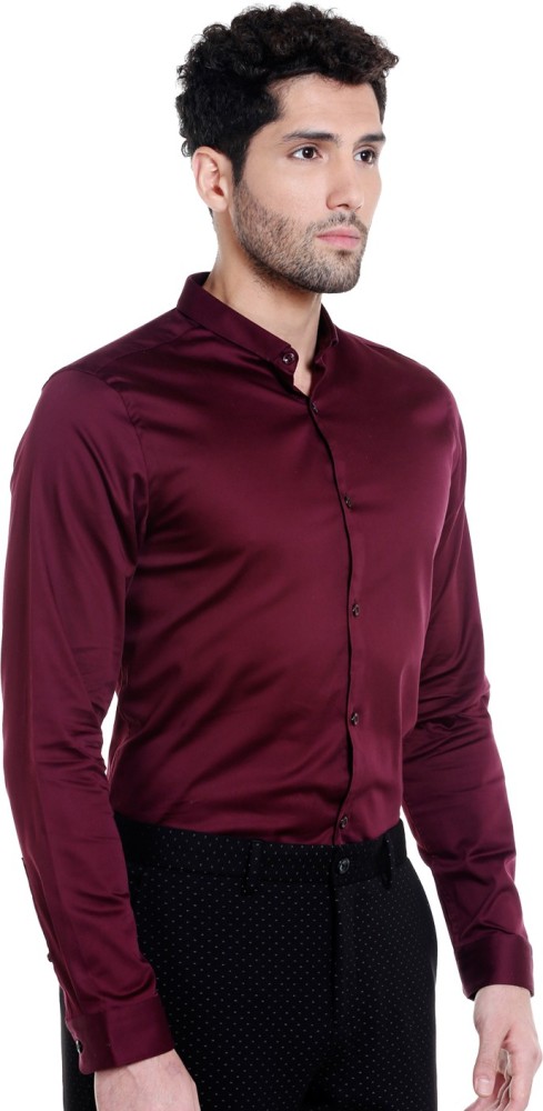 jack and jones maroon shirt