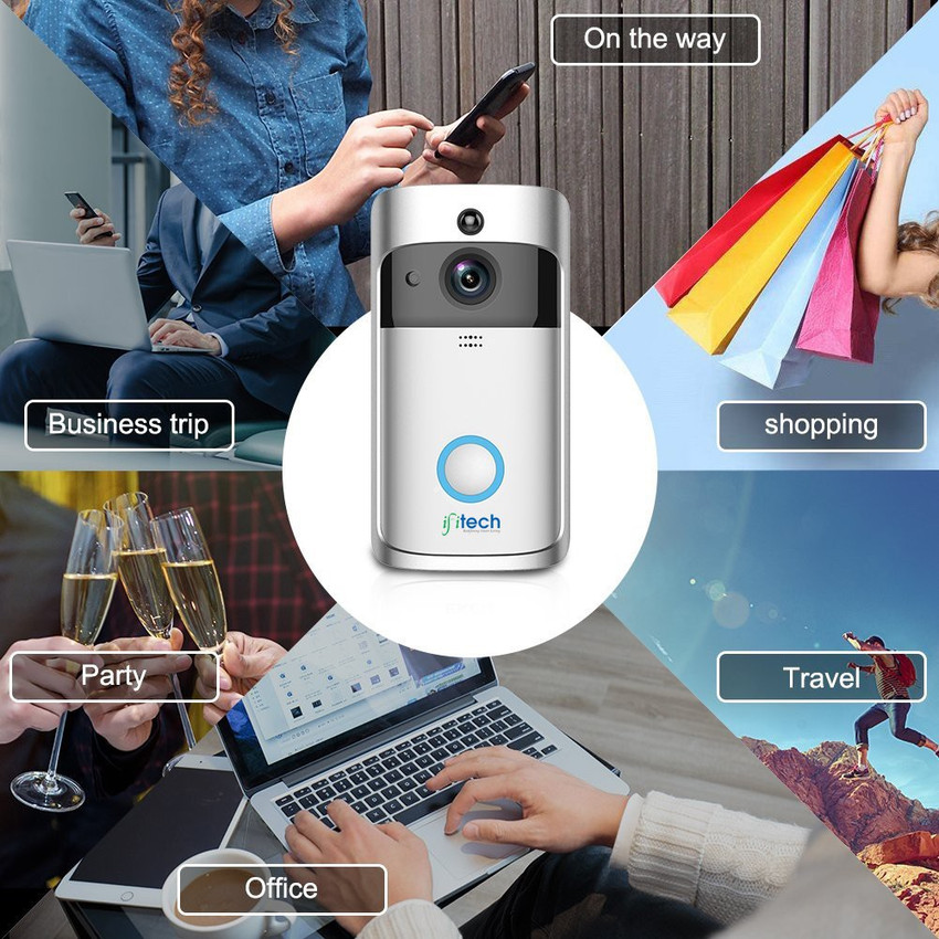 Video wireless doorbell 720p hd home security camera on sale