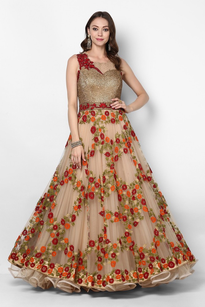 Pushp Paridhan Flared A line Gown Price in India Buy Pushp