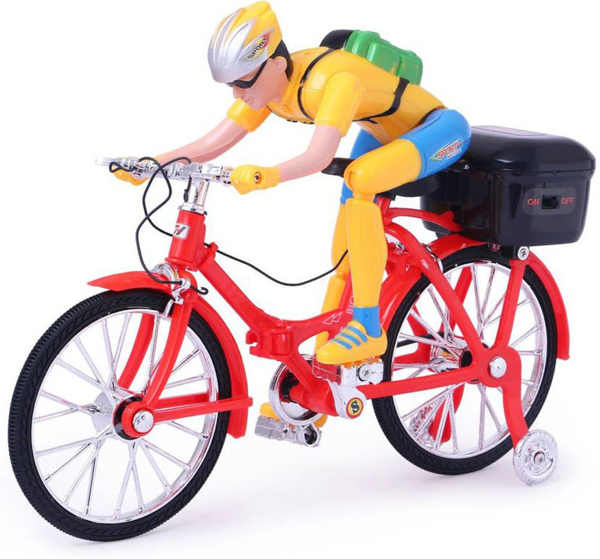 Darling Toys Battery Operated Musical Street Bicycle Toy for Kids