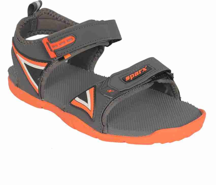 Sparx Men Grey Orange Sandals Buy Sparx Men Grey Orange