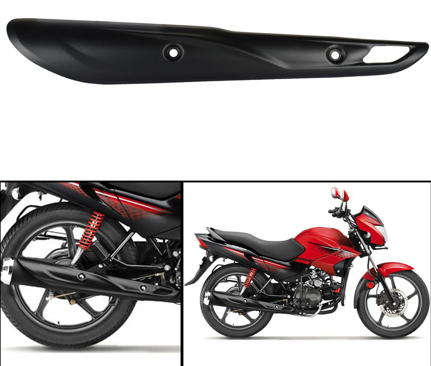 Autofy Metal Silencer Guard Silencer Cover for Hero Glamour FI