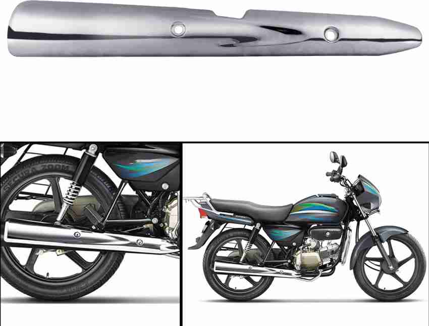 Autofy Metal Silencer Guard Silencer Cover for Hero Splendor Pro