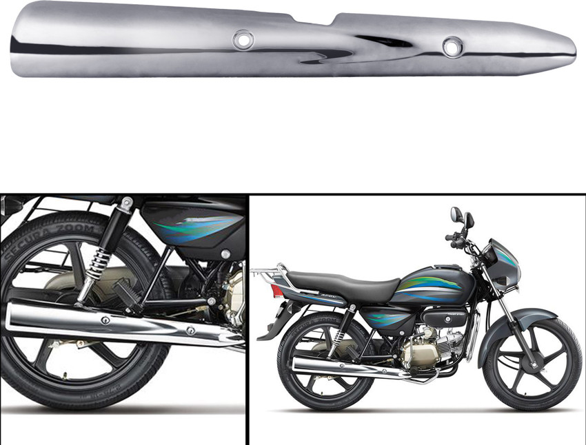 Autofy Metal Silencer Guard Silencer Cover for Hero Splendor Pro