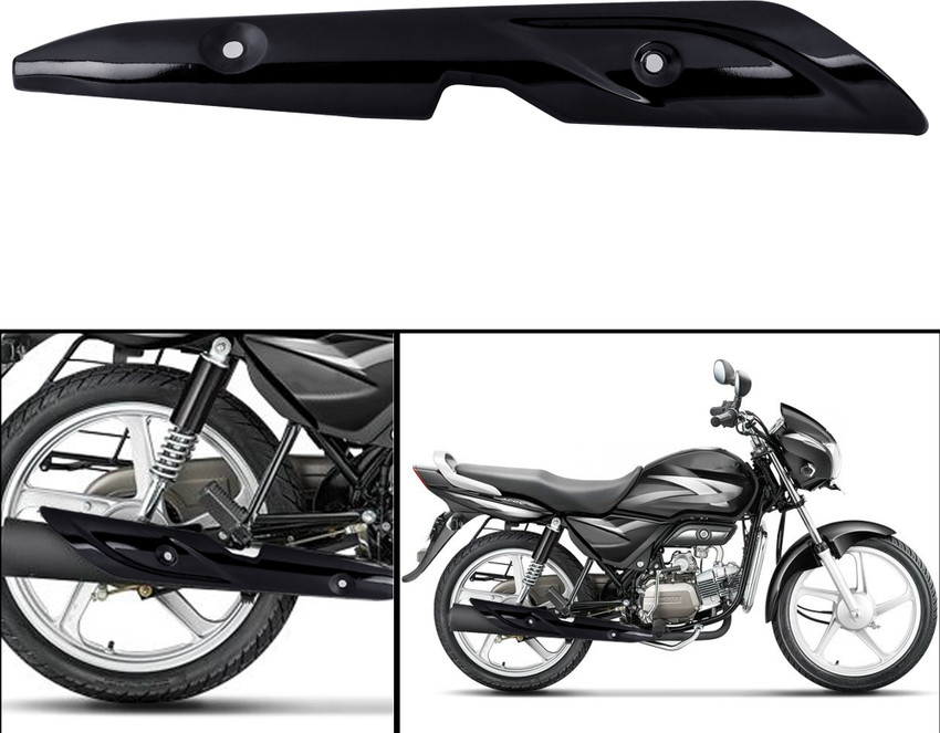 Autofy Metal Silencer Guard Silencer Cover for Hero Splendor Pro