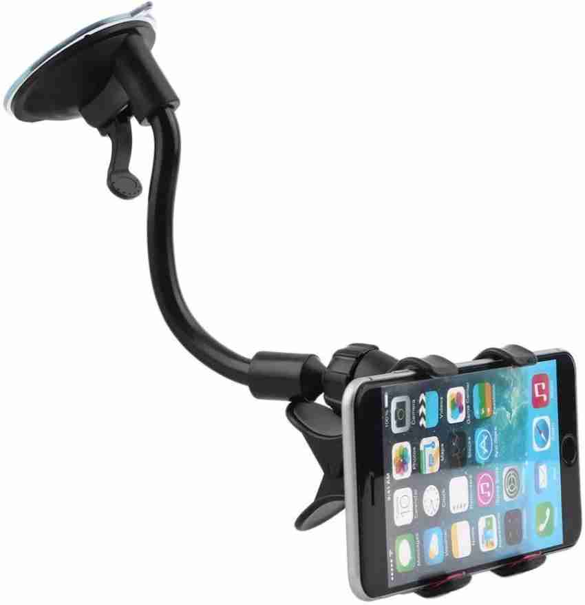 Die Hard - Car Mobile Holder Soft Tube With Suction Cup, X Clamp Car Mount, 6 Inches Long Arm, 360 Degree, Flexible Mount Stand