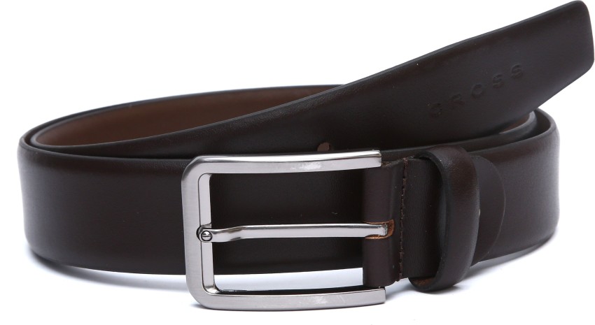 Buy Cross Men's Genuine Leather Belt with Buckle - Black/Brown