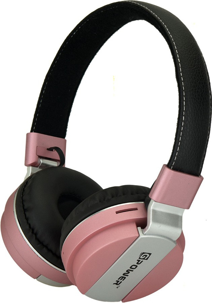 Black store pink headphones