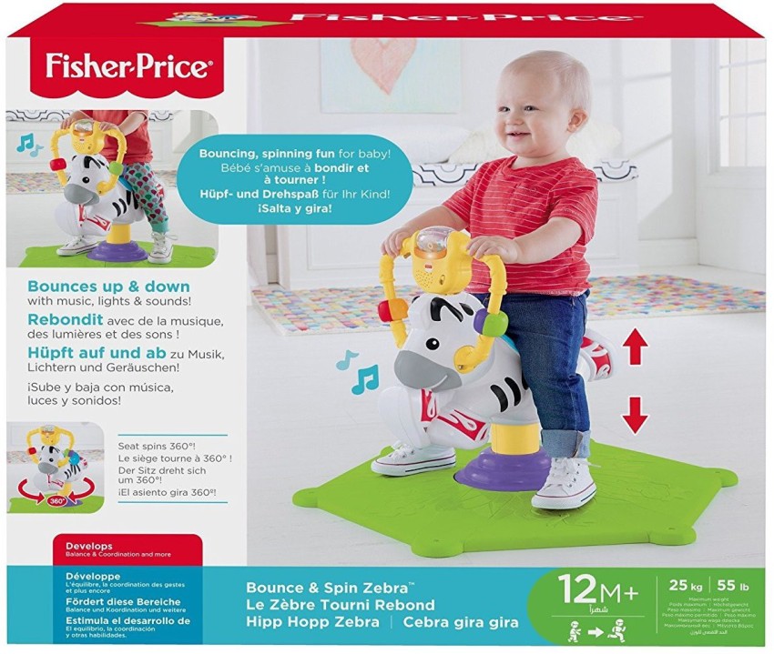 Zebra bounce and spin sales fisher price