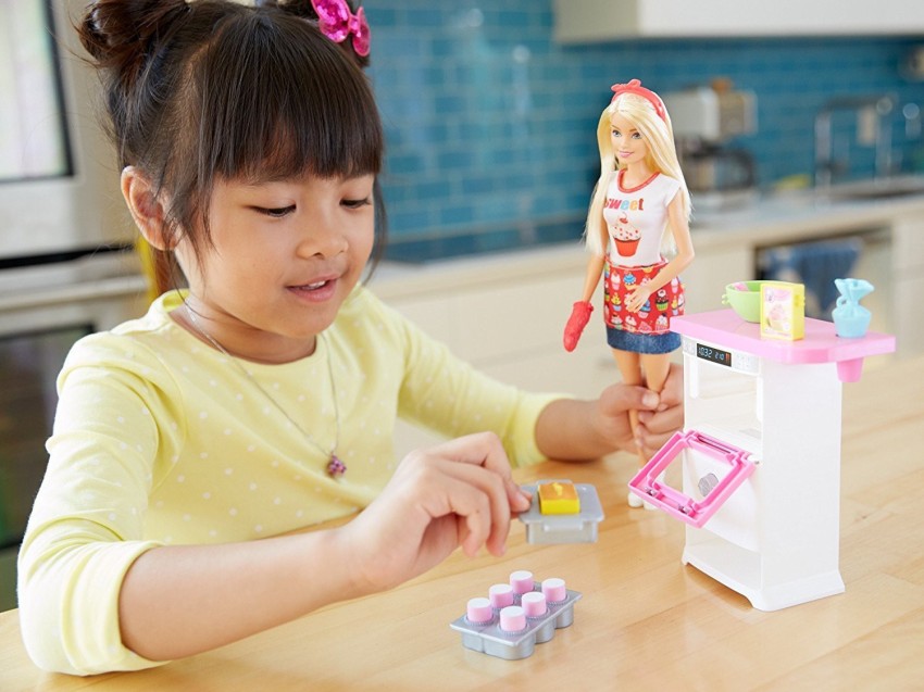 Barbie cake bakery online playset