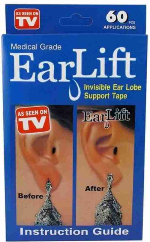 Lobe Wonder - Heavy Earring Support Patches Stretched Ear Lobe Piercing 60  Patches - 1 Pack