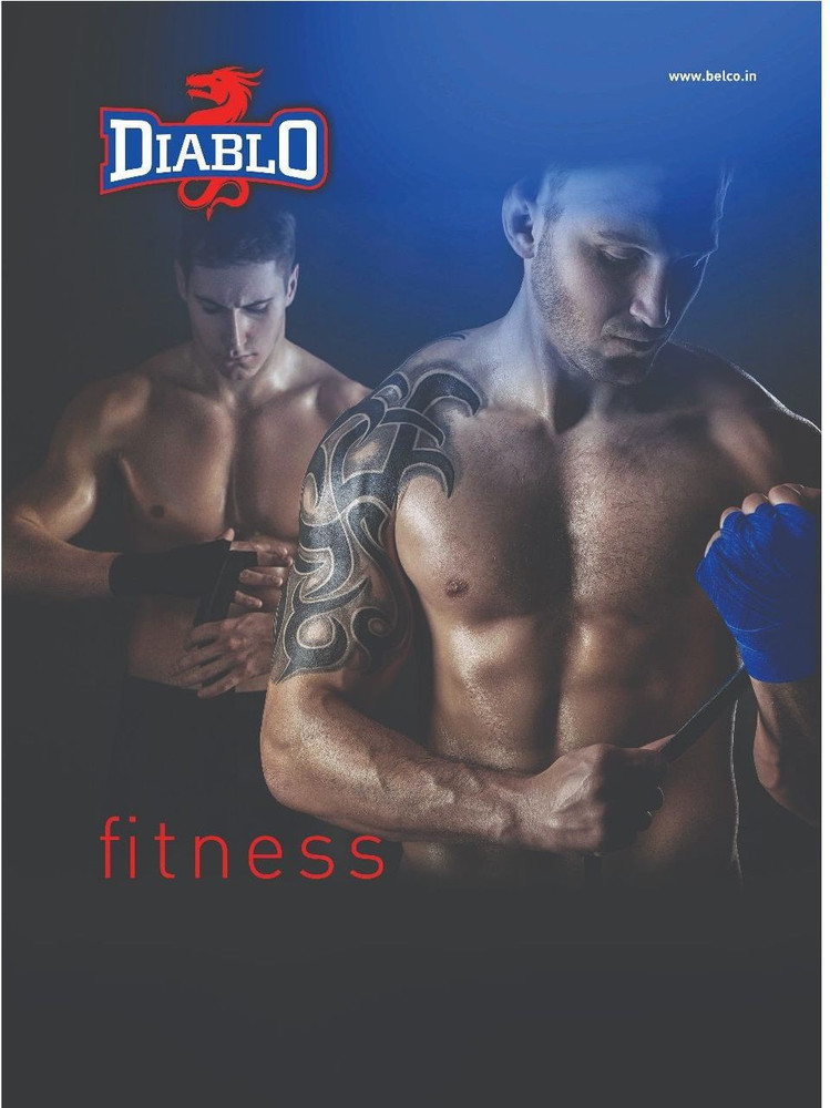 DIABLO Home Gym Combo Of Arm Blaster Leather Gym Gloves Size