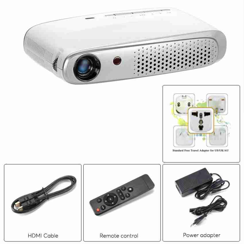4K Projector, Portable 3D HD Smart DLP Pocket Projector, 20,000 Hours Light  Life, for Android 6.0 Home Cinema Video Projector, Supports DC IN, HD IN,  HDMI, USB: : Electronics & Photo