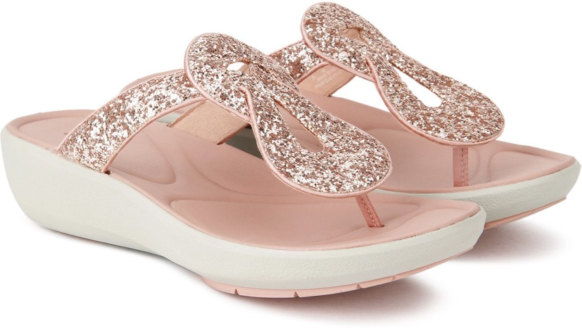 CLARKS Wave Glitz Rose Women Pink Gold Flats Buy Rose Color