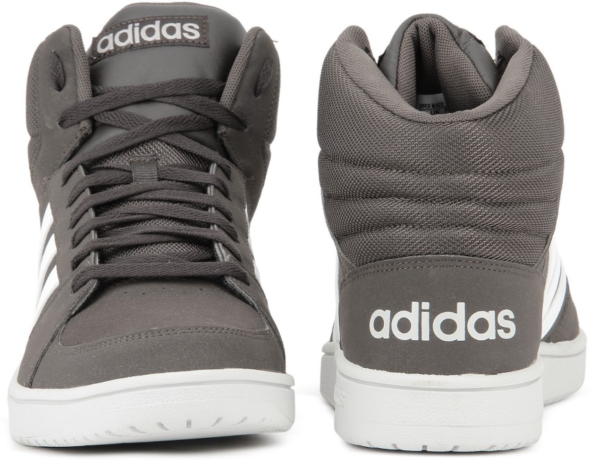 Adidas neo vs clearance hoops mid grey sneakers